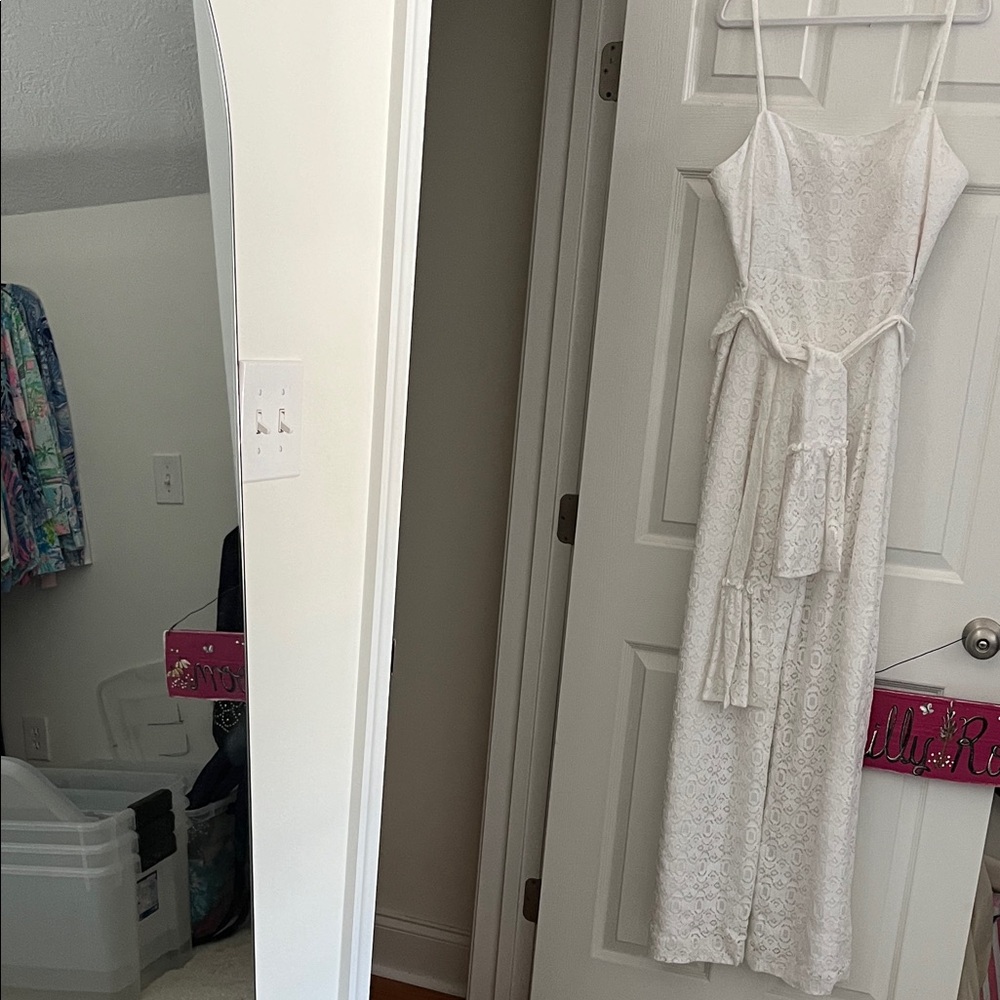 Lilly Pulitzer White Lace Jumpsuit